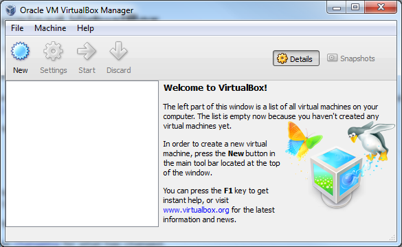 Fresh VirtualBox install